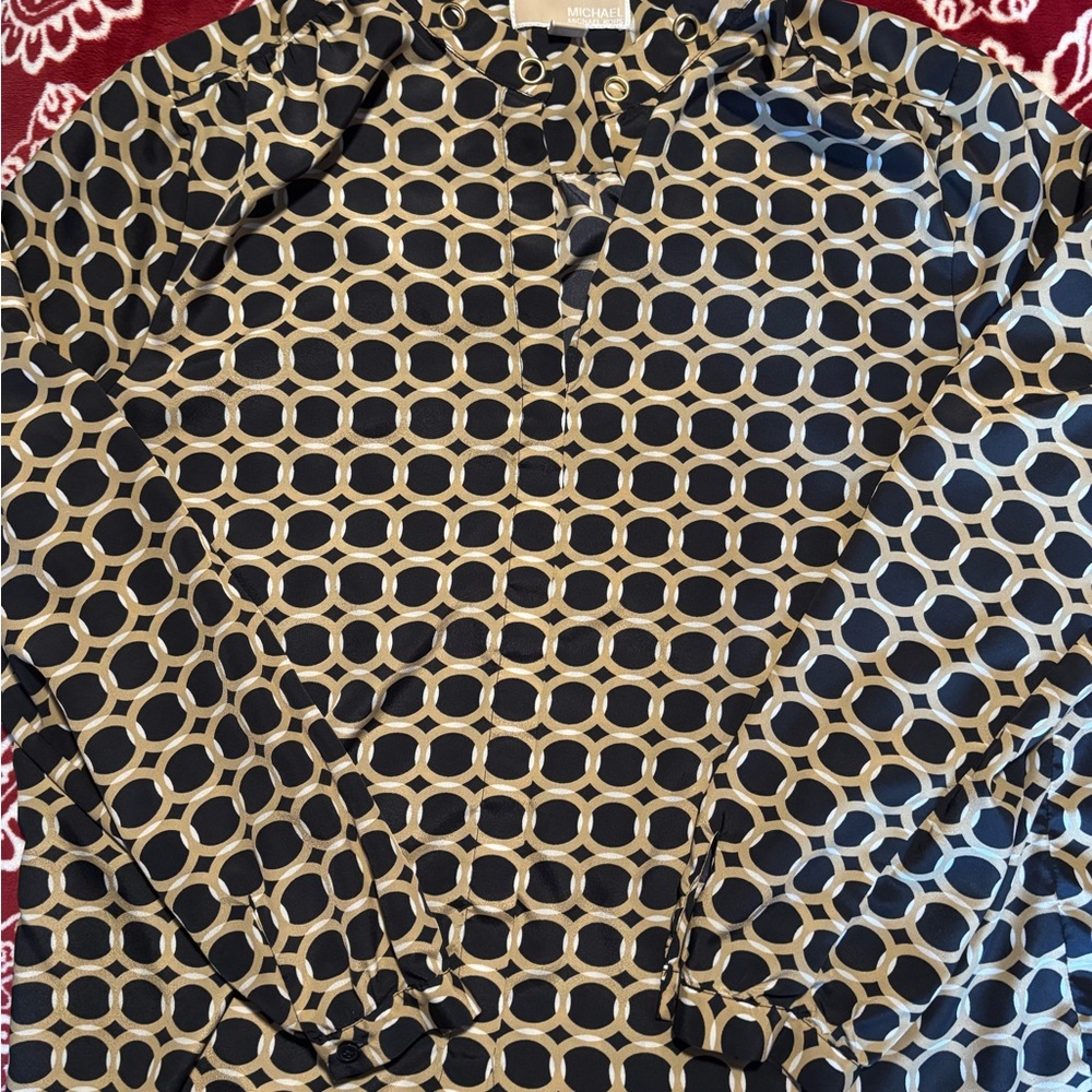 Geometric Patterned Blouse